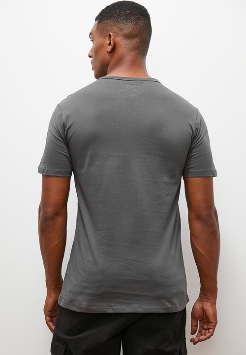 Lark & Crosse - Texas grandpa pocket tee - dark grey