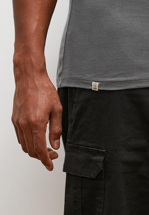Lark & Crosse - Texas grandpa pocket tee - dark grey