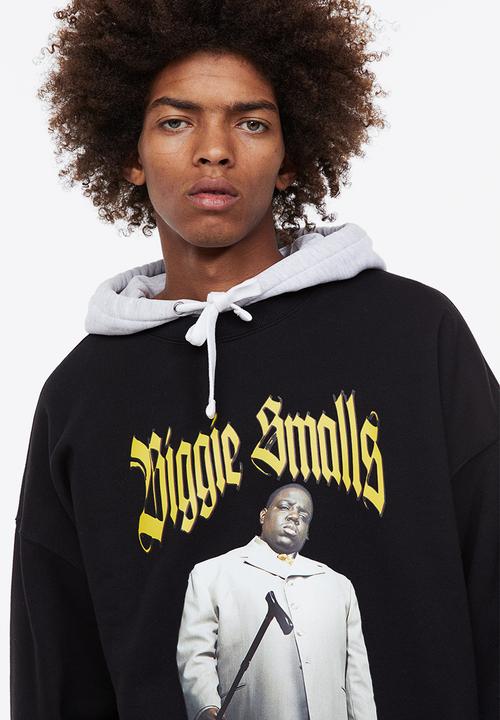 H&M - Relaxed fit sweatshirt - black/the notorious b.i.g.