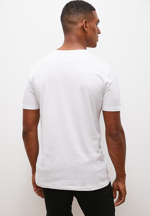 Lark & Crosse - Texas grandpa pocket tee - white