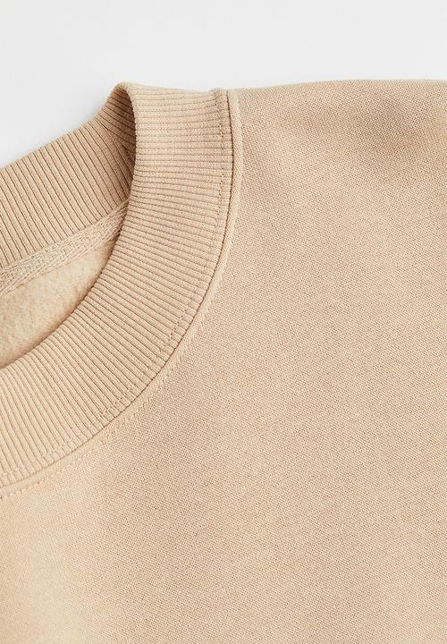 H&M - Cropped sweatshirt - beige