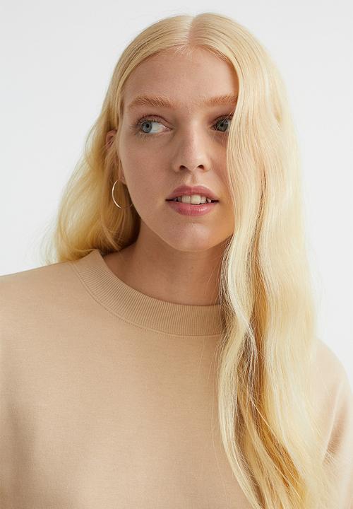 H&M - Cropped sweatshirt - beige