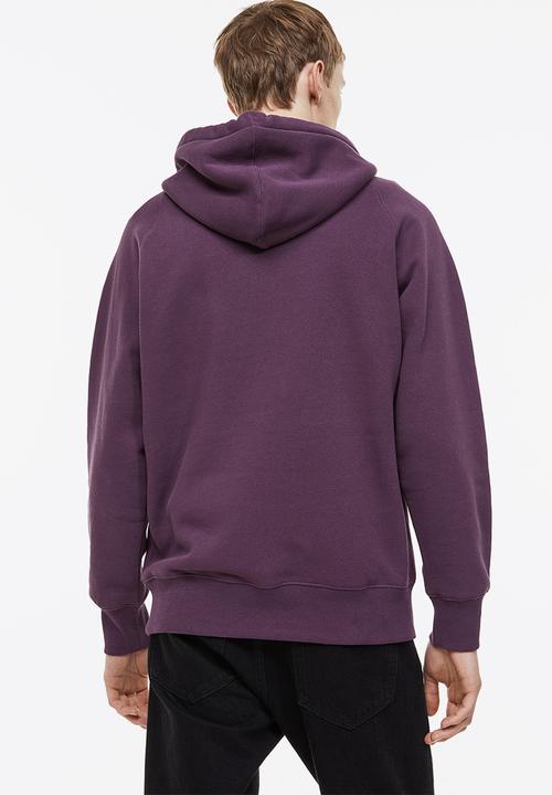H&M - Oversized fit hoodie - dark purple