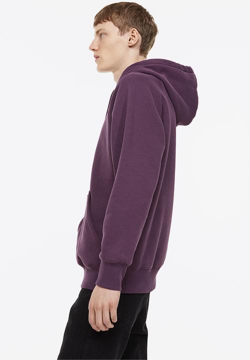 H&M - Oversized fit hoodie - dark purple