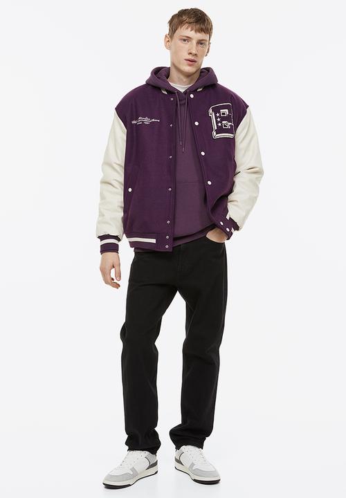 H&M - Oversized fit hoodie - dark purple