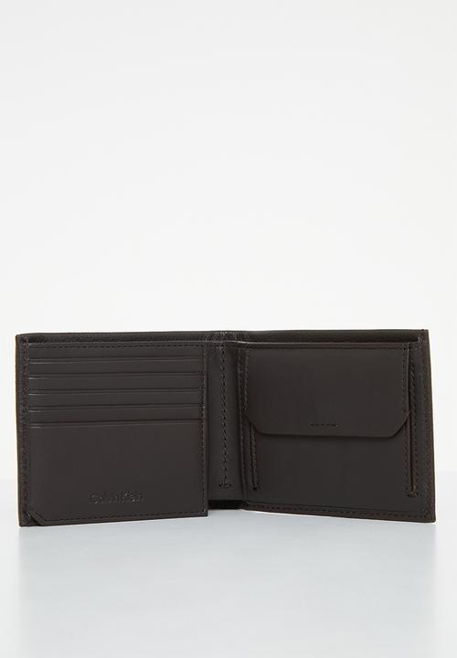 Calvin Klein - Warmth trifold 10cc w/coin l - dark brown