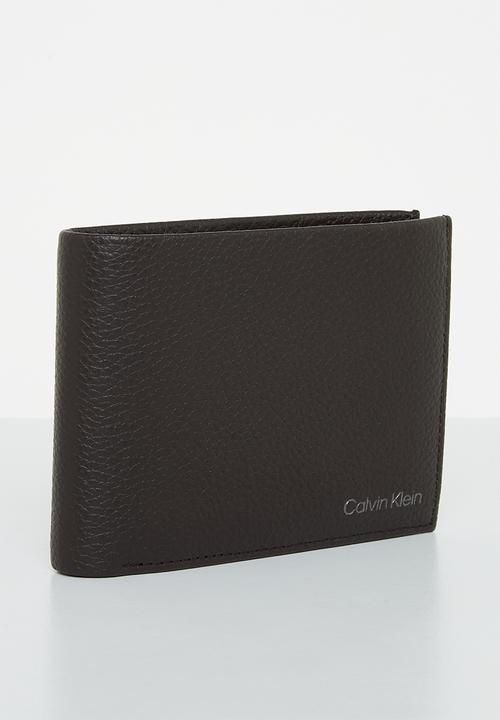 Calvin Klein - Warmth bifold 5cc w/ coin l - dark brown