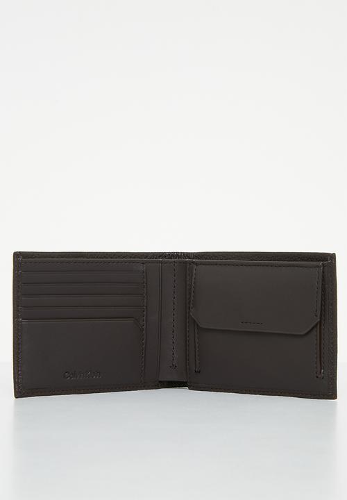 Calvin Klein - Warmth bifold 5cc w/ coin l - dark brown