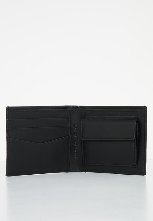 Calvin Klein - Bifold w/coin+carabiner keyfob - black