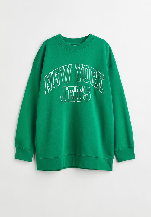 H&M - Oversized sweatshirt - green,multi