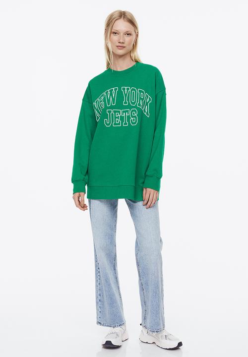H&M - Oversized sweatshirt - green,multi