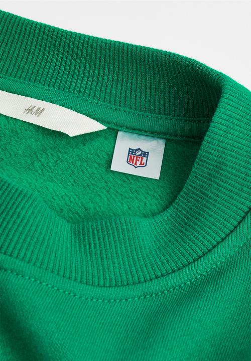 H&M - Oversized sweatshirt - green,multi