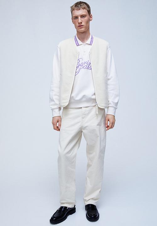 H&M - Loose fit 5-pocket twill trousers - white