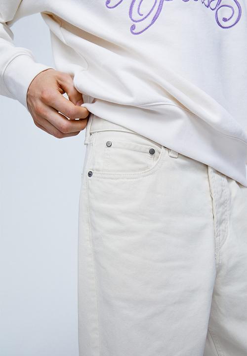 H&M - Loose fit 5-pocket twill trousers - white