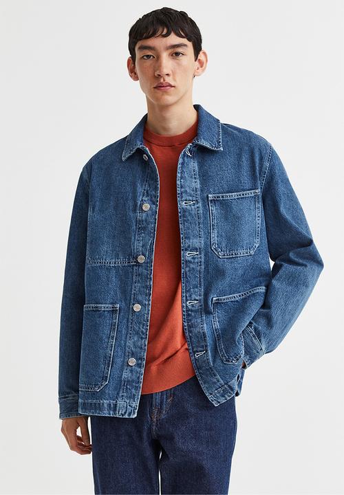 H&M - Slim fit fine-knit cotton jumper - brick red 