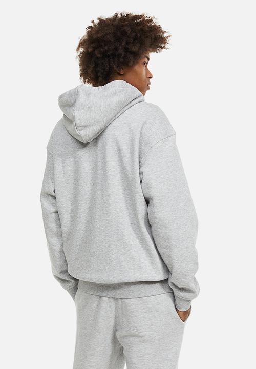H&M - Relaxed fit zip-through hoodie - grey marl