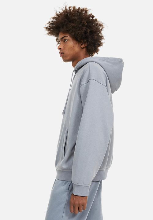 H&M - Relaxed fit zip-through hoodie - light green