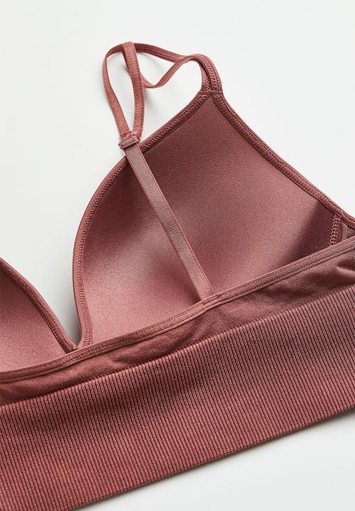 H&M - Seamless push-up bra - old rose