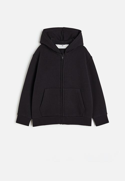 H&M - Zip-through hoodie - black