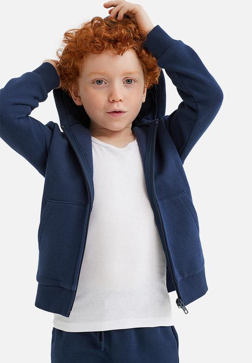 H&M - Zip-through hoodie - navy