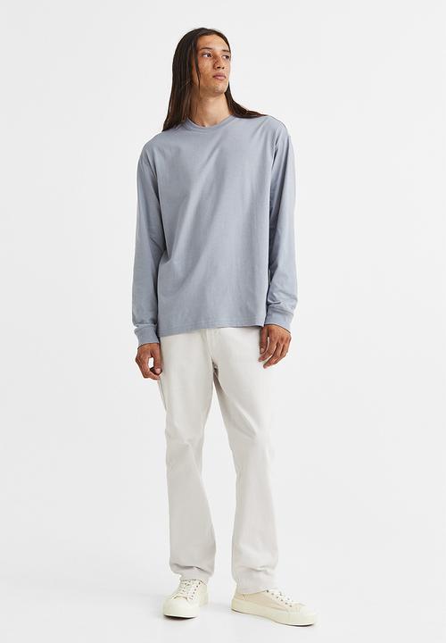 H&M - Relaxed fit jersey top - steel grey