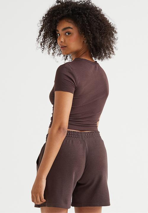 H&M - Cropped top - brown