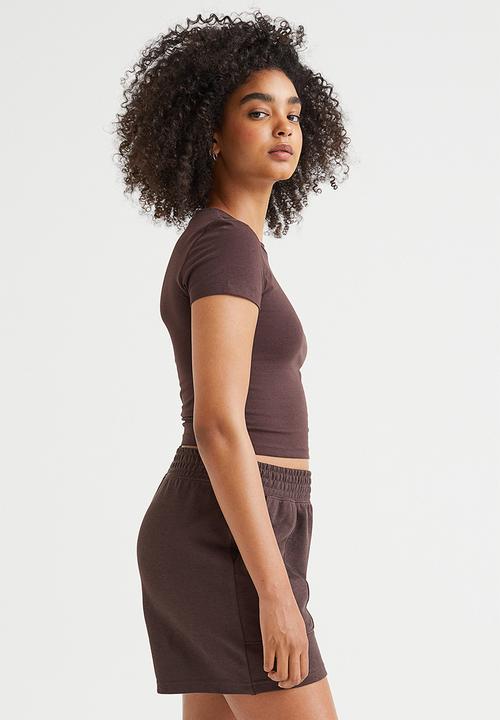 H&M - Cropped top - brown