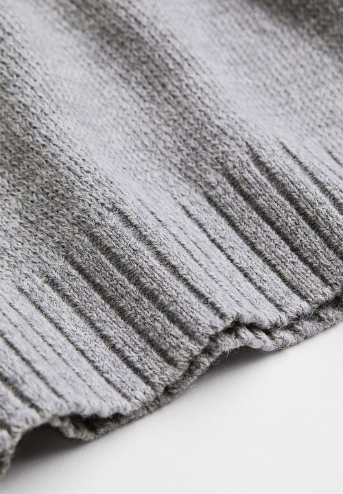 H&M - Fine-knit jumper - grey marl
