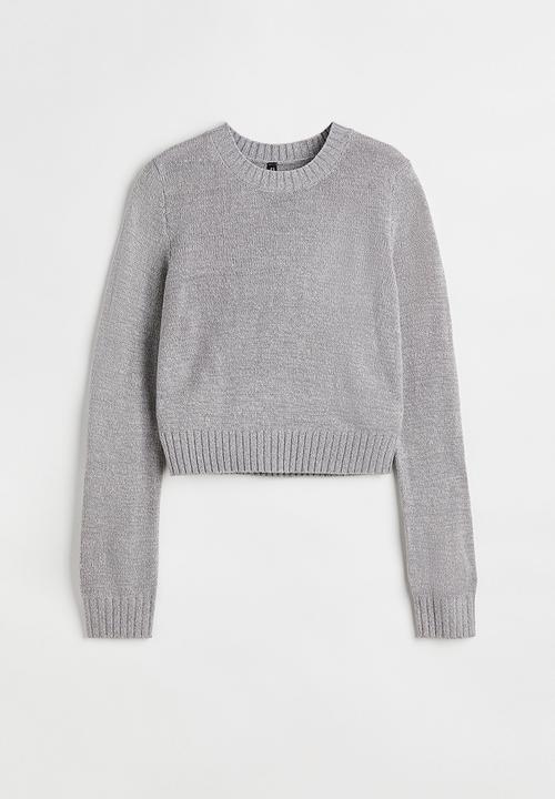 H&M - Fine-knit jumper - grey marl