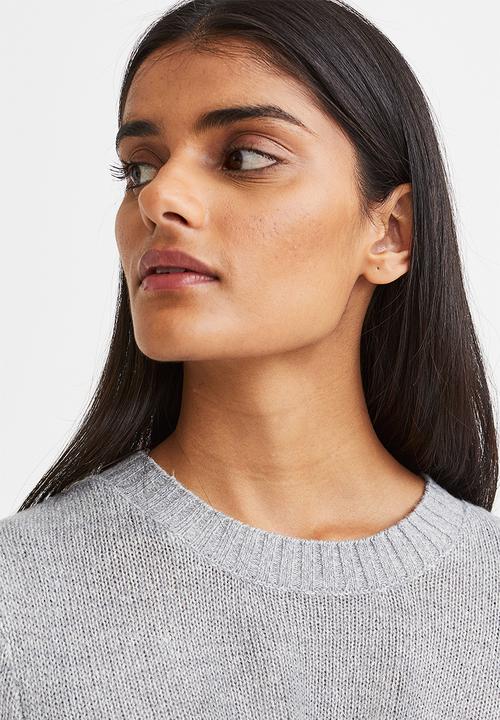 H&M - Fine-knit jumper - grey marl