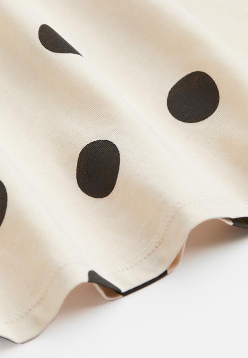 H&M - Cotton jersey dress - white multi