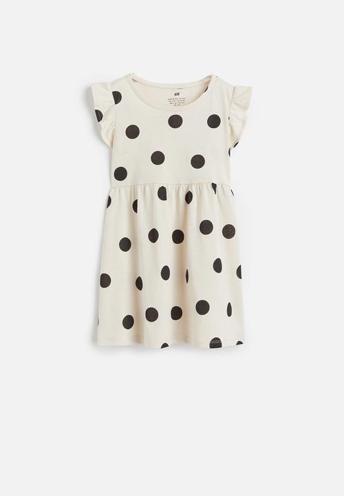 H&M - Cotton jersey dress - white multi