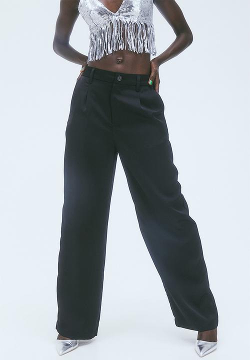 H&M - Wide trousers - black