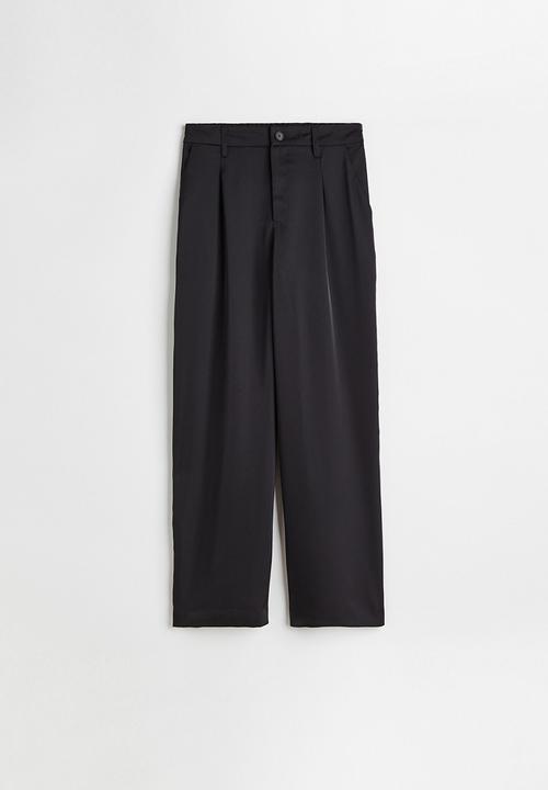 H&M - Wide trousers - black
