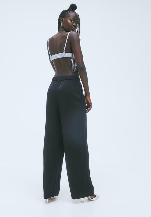 H&M - Wide trousers - black