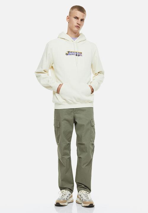 H&M - Regular fit twill cargo trousers - khaki green
