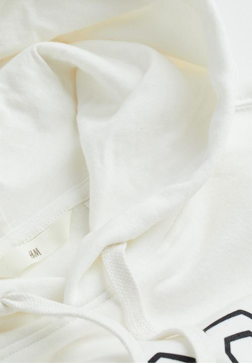 H&M - Oversized hoodie - white/snoopy