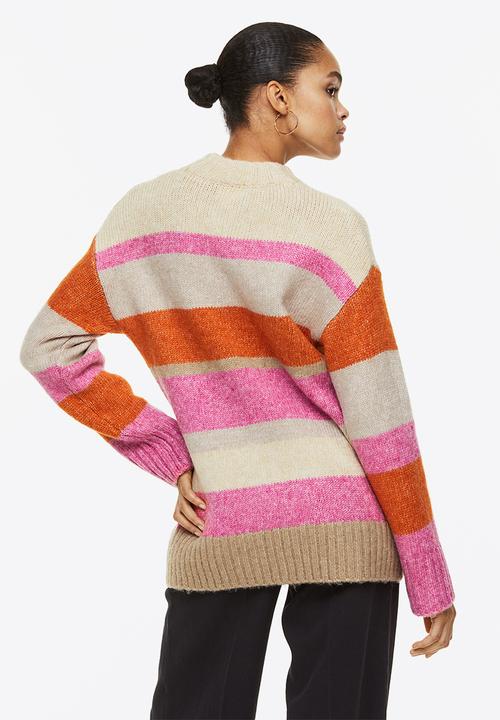 H&M - Jumper - pink/striped