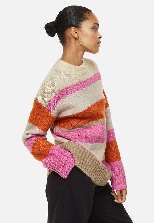 H&M - Jumper - pink/striped
