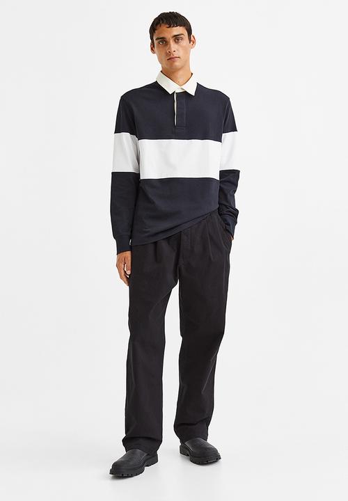 H&M - Relaxed fit twill trousers - black
