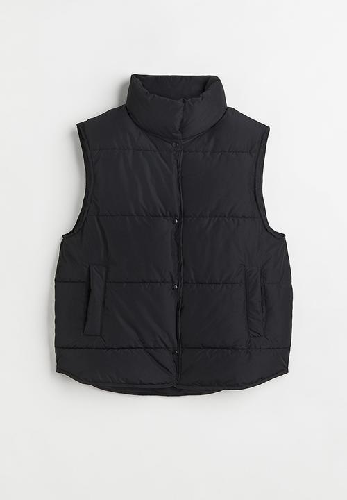 H&M - Puffer gilet - black