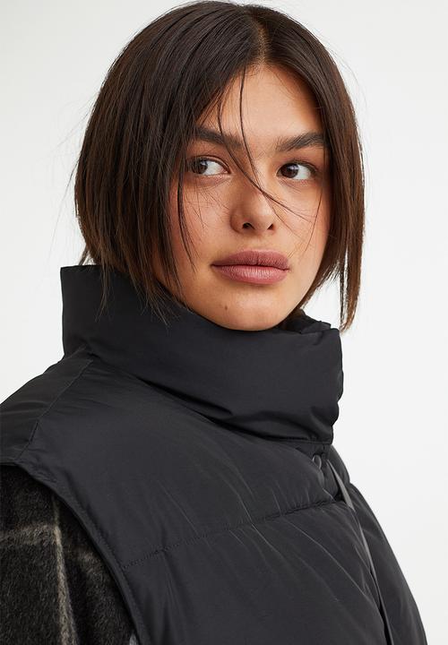 H&M - Puffer gilet - black