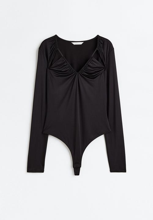 H&M - Cut-out thong body - black