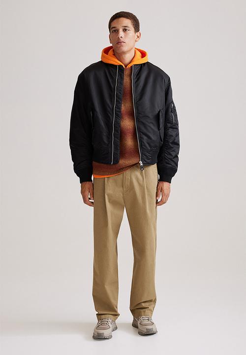 H&M - Relaxed fit twill trousers - khaki beige