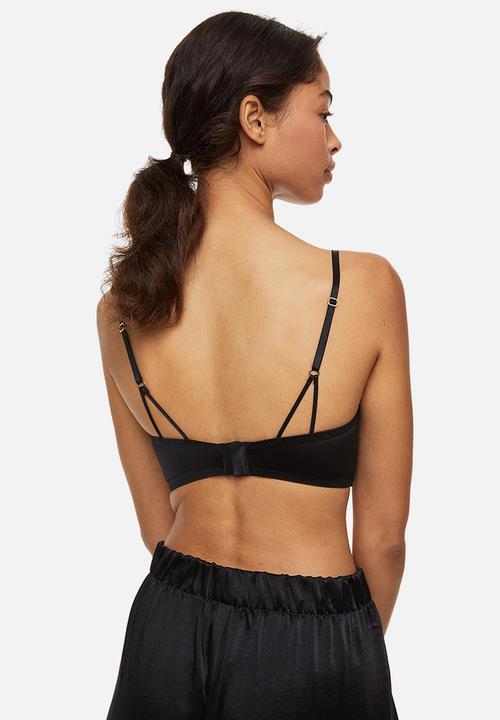 H&M - Lace bustier - black