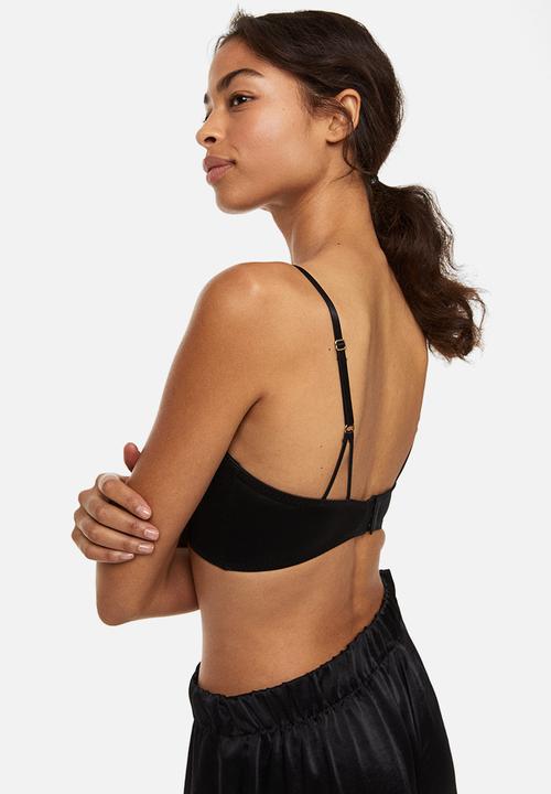 H&M - Lace bustier - black