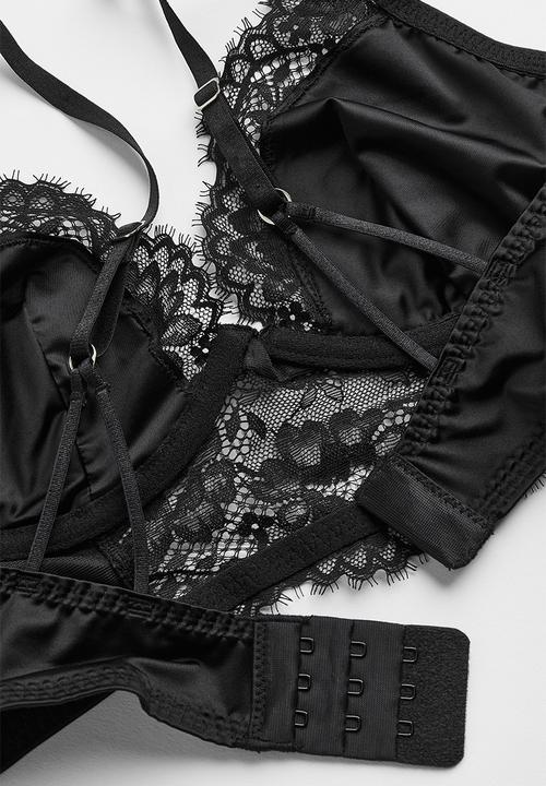 H&M - Lace bustier - black