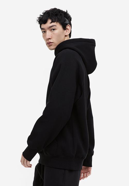 H&M - Oversized fit hoodie - black
