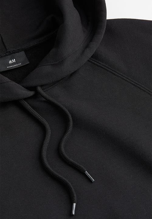 H&M - Oversized fit hoodie - black