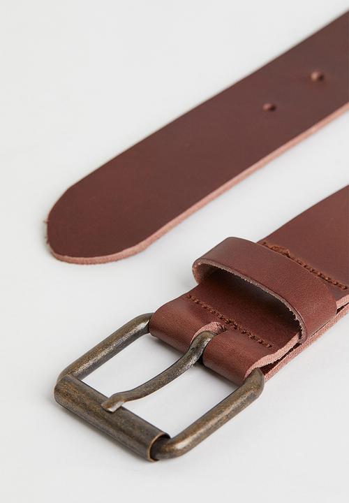 H&M - Leather belt - brown